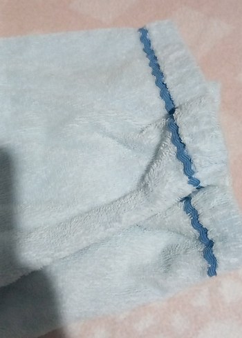 Nakışlı Mavi Erkek Çocuk Bornoz - Görsel 3