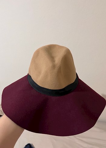 Beden bordo Renk Bordo Süet Drapeli Bohem Kadın Şapka