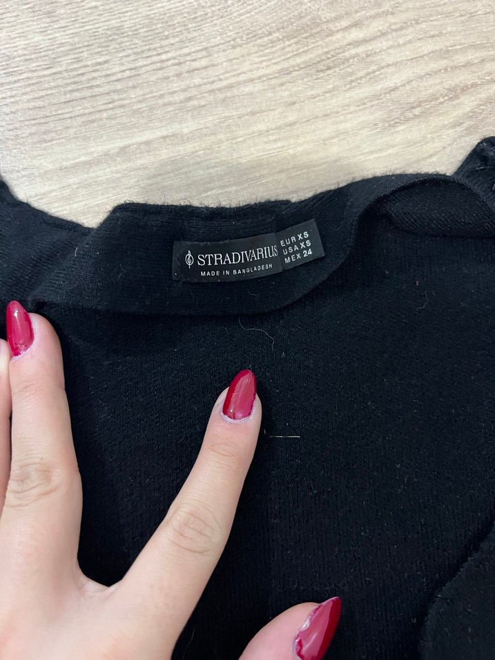 Fermuarlı Siyah Kadın İnce Triko - Görsel 2