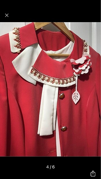 Nar çiçeği tesettür abiye - Görsel 4