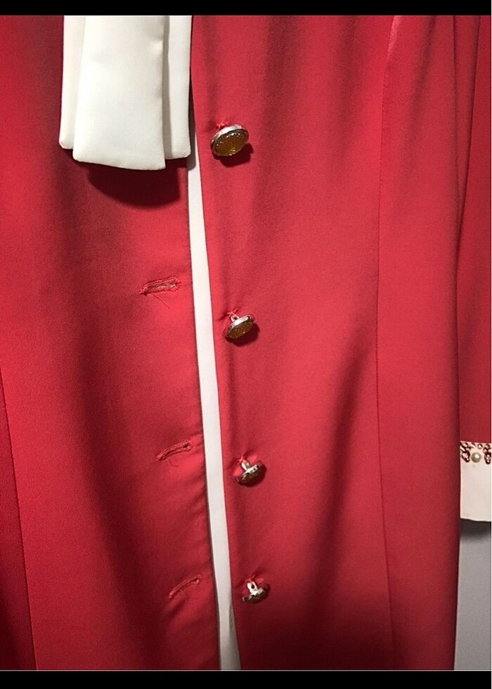 Nar çiçeği tesettür abiye - Görsel 3