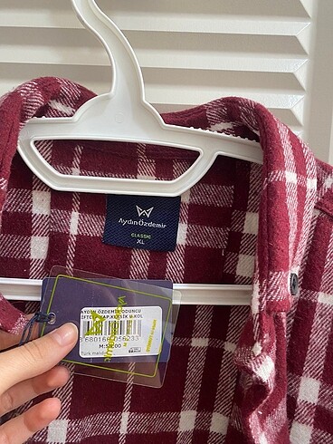 xl Beden bordo Renk Oduncu Gömlek