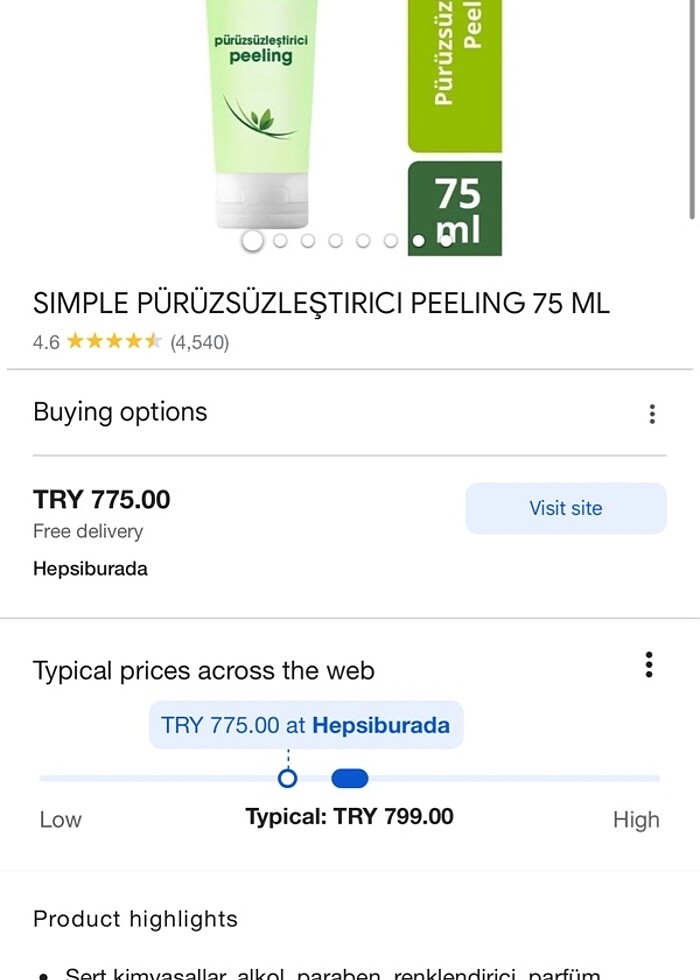 Simple pürüzsüzleştirici peeling - Görsel 2