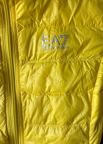 Giorgio Armani Sarı Fermuarlı İnce Kadın Mont