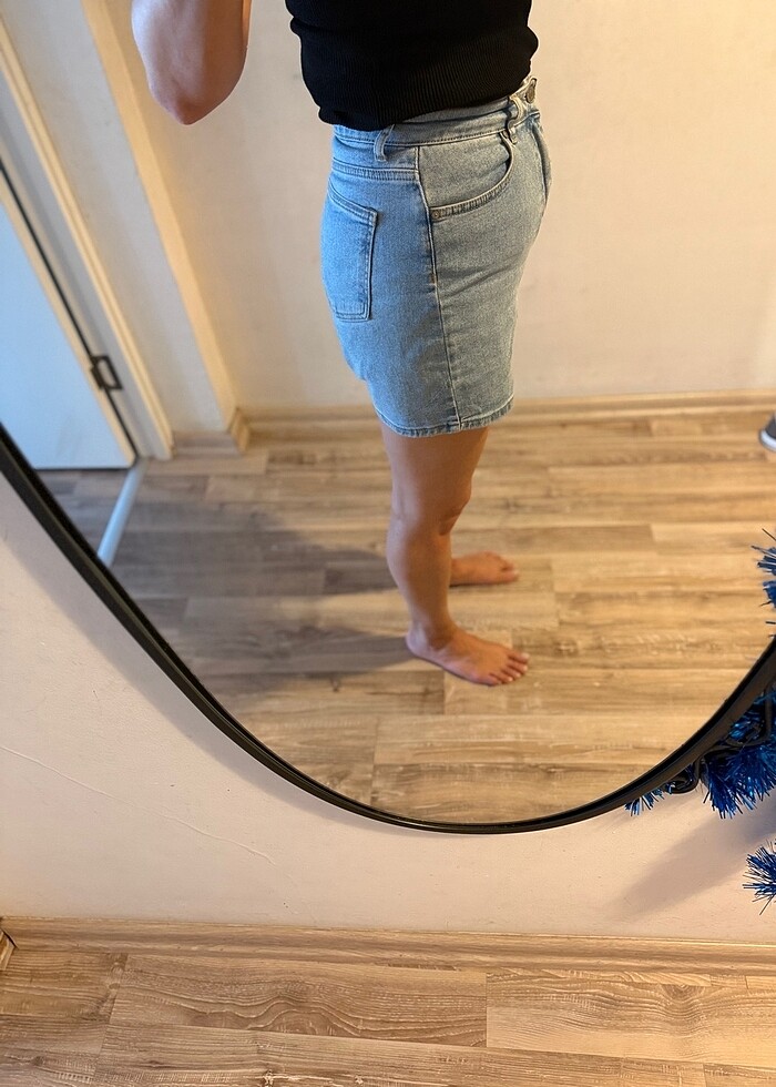 Kadın Kot şort - Görsel 5