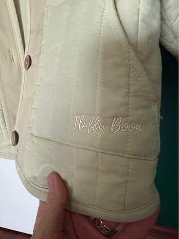 Fluffyboon marka su yeşili kapitone çeket - Görsel 8