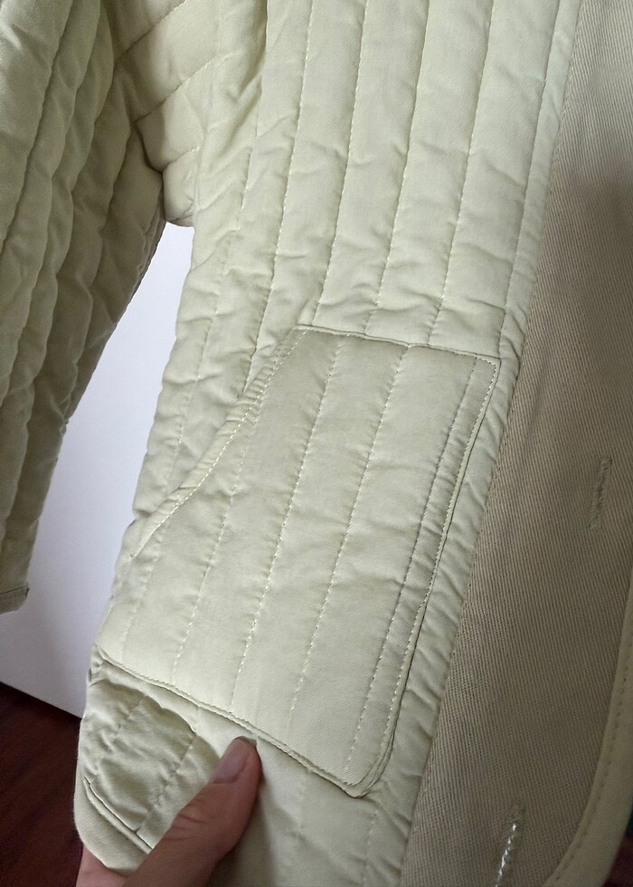 Fluffyboon marka su yeşili kapitone çeket - Görsel 3