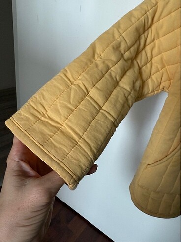 Fluffyboon marka sarı kapitone ceket - Görsel 5