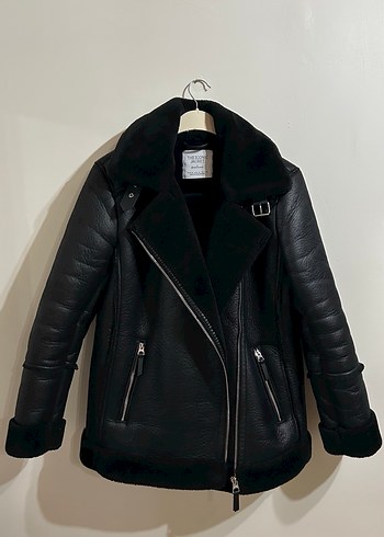 Siyah Deri Biker Ceket - Görsel 2