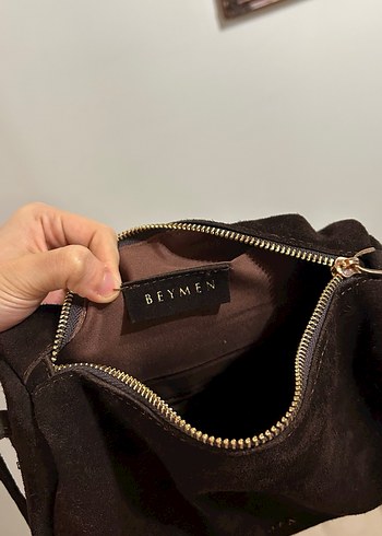 Beymen Gold Detay Süet Çanta - Görsel 2