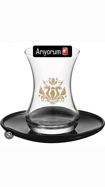 Çay bardağı ve altlığı