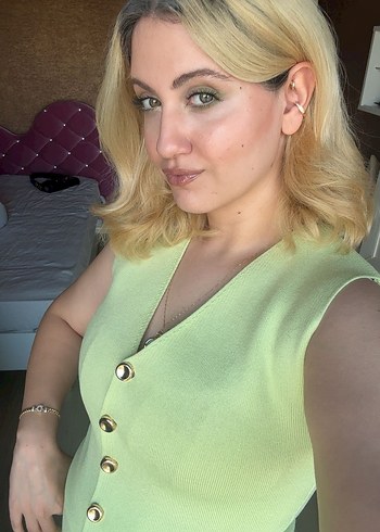 Pastel yeşil Piliseli Midi Kadın Takım Elbise - Görsel 3