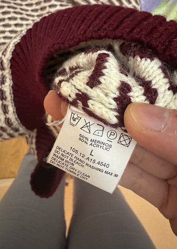 Boğazlı Örgü Kadın Kazak - Görsel 3