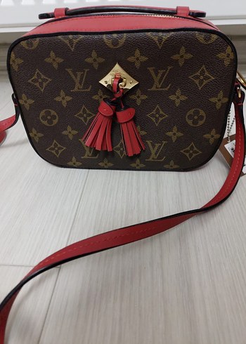 Kırmızı Püsküllü ORİJİNAL Louis Vuitton Deri Çanta