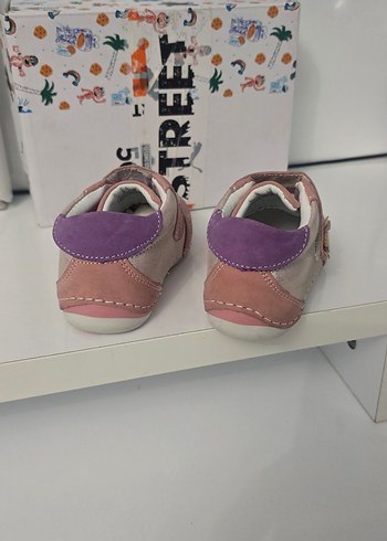 Kız Bebek Pembe İlk Adım Ayakkabısı Velcro - Görsel 4