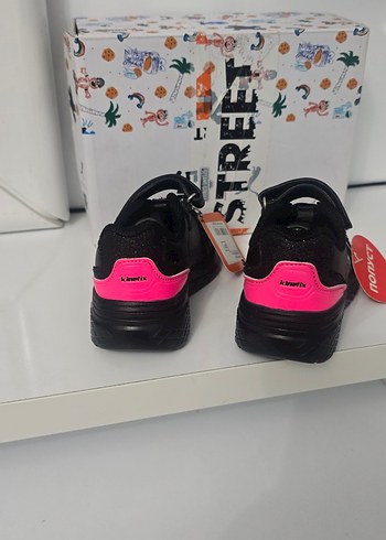 Siyah Erkek Çocuk Spor Ayakkabısı Velcro - Görsel 3