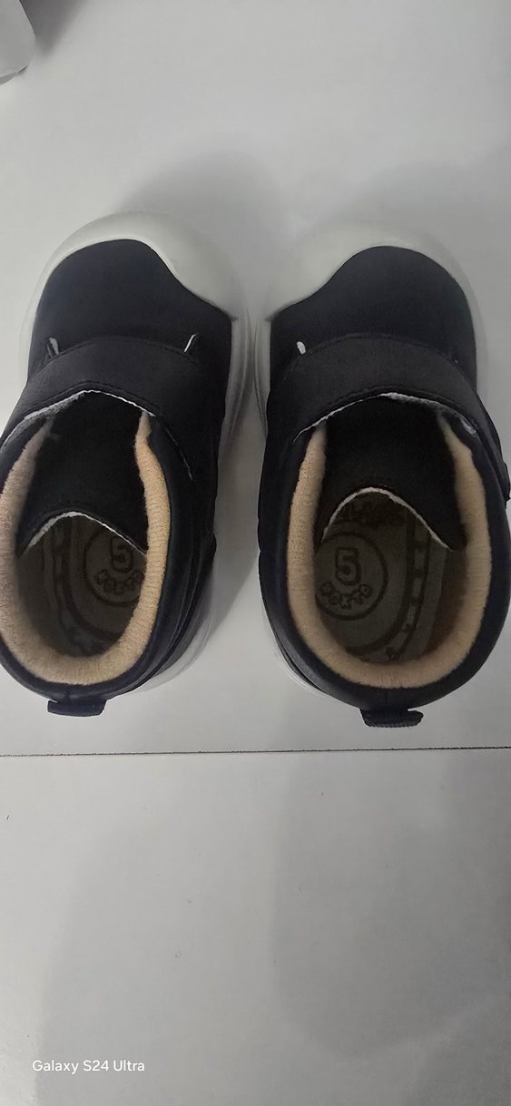 Erkek Bebek Siyah İlk Adım Ayakkabısı - Görsel 4