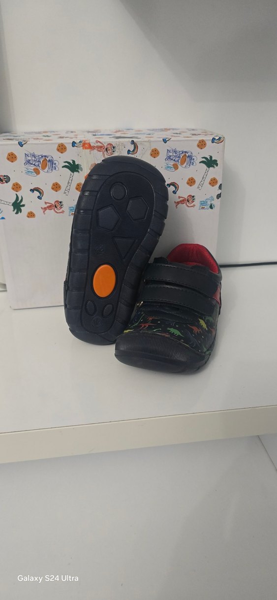 Erkek Bebek İlk Adım Ayakkabısı Velcro - Görsel 3