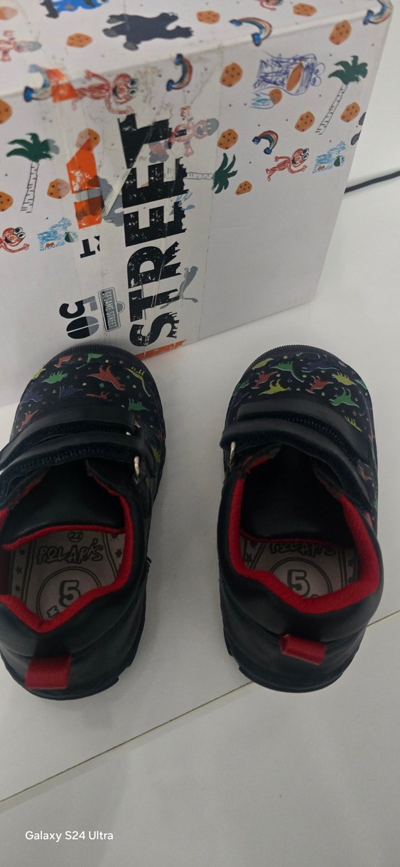 Erkek Bebek İlk Adım Ayakkabısı Velcro - Görsel 5