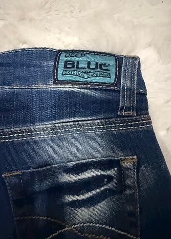 Kadın Mavi  Mini Kot Şort - Görsel 7