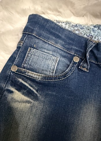 Kadın Mavi  Mini Kot Şort - Görsel 2