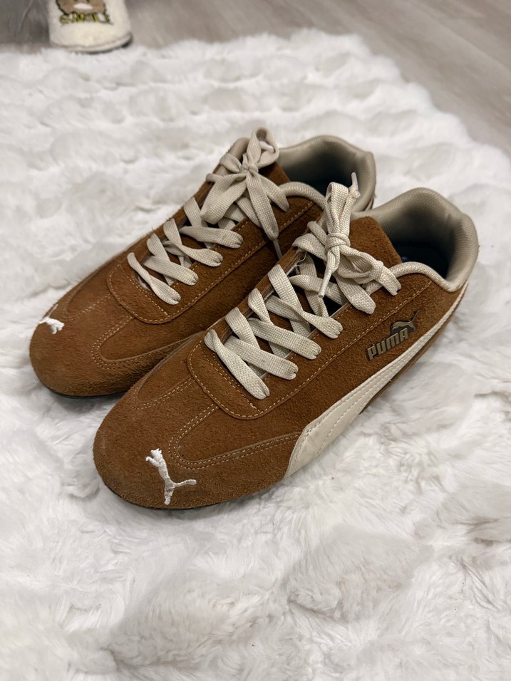 Kahverengi Süet Kadın Spor Ayakkabı - Görsel 3