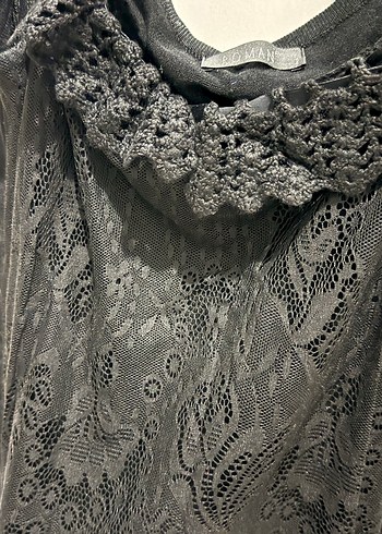 Siyah dantelli askılı  Atlet - Görsel 5