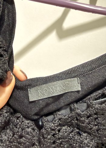 Siyah dantelli askılı  Atlet - Görsel 3