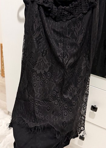 Siyah dantelli askılı  Atlet - Görsel 2