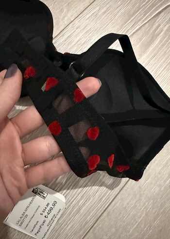 Kırmızı destekli Sütyen - Görsel 4