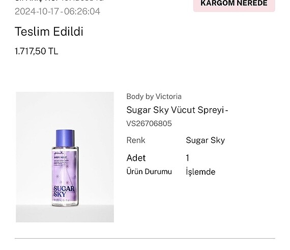 Victoria s Secret victoria secret sugar sky vücut spreyi