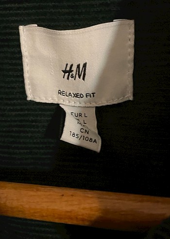 H&M Koyu Yeşil Süet Erkek Gömlek Ceket