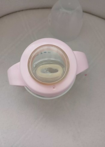 wee baby Pembe Kulplu Bebek Biberonu alıştırma bardağı - Görsel 3