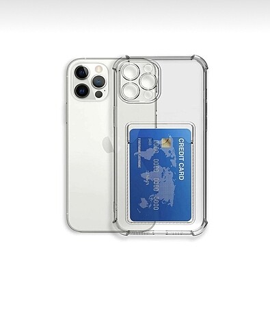 iPhone 11 Pro Kartlıklı Şeffaf Kılıf