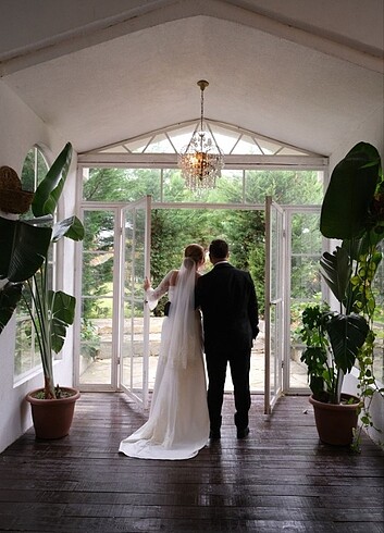 Gelinlik 42_44 beden uyumlu - Görsel 2