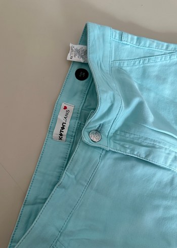 Düğmeli koton şort - Görsel 3