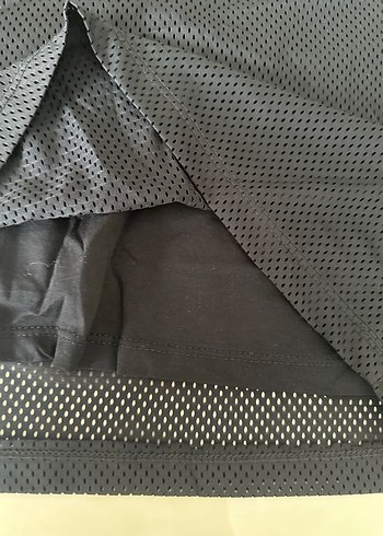 Kız Çocuk Siyah file  Detaylı Tişört astarlı - Görsel 2