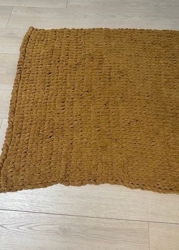 Kahverengi Parlak Örgü Çocuk Battaniyesi - Görsel 3