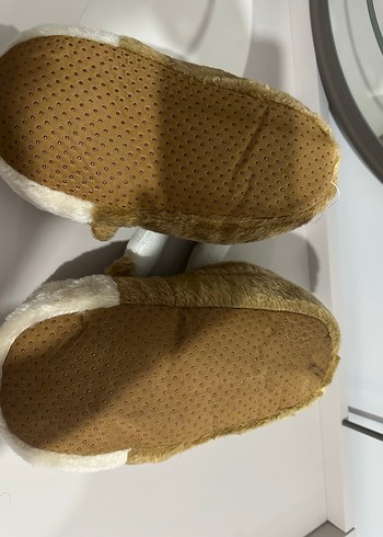 Kahverengi Peluş Ev Terliği - Görsel 2