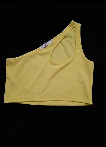 Tek omuz crop 