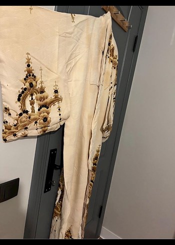 Nakışlı Uzun Japon Kimono - Görsel 8