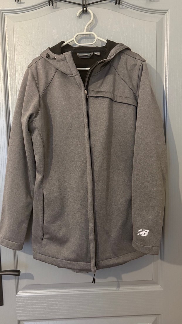 Gri Kapüşonlu Yüksek Yakalı Kadın Mont - Görsel 2