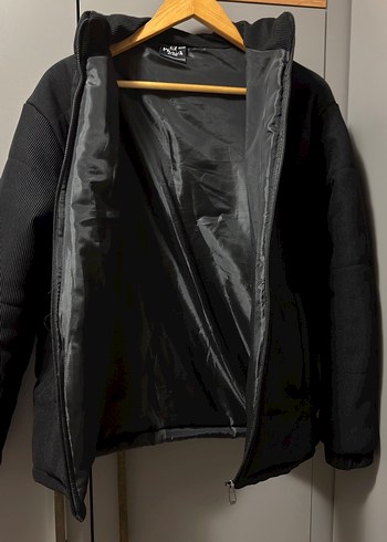 Siyah Fermuarlı Kadın Kış Montu - Görsel 4