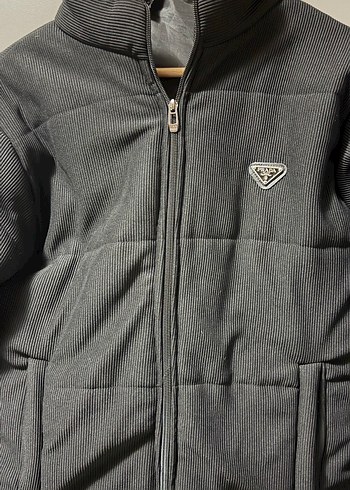 Siyah Fermuarlı Kadın Kış Montu - Görsel 2