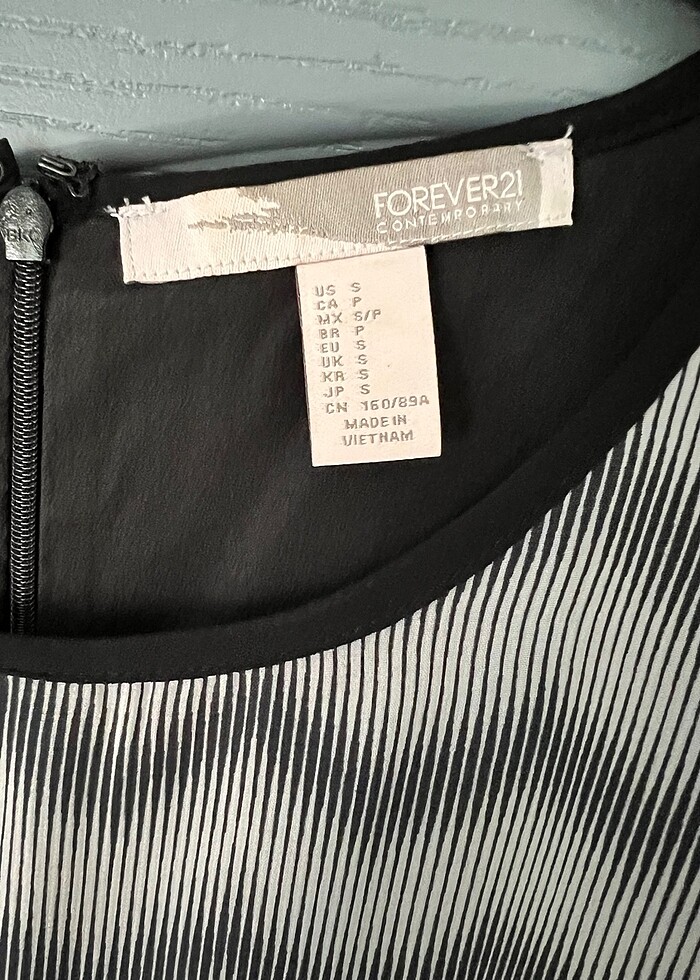 FOREVER21 ZEBRA DESEN MİNİ ELBİSE - Görsel 3