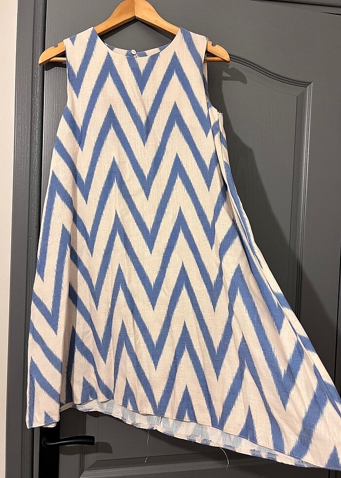 YAZLIK DESENLİ ELBİSE - Görsel 3