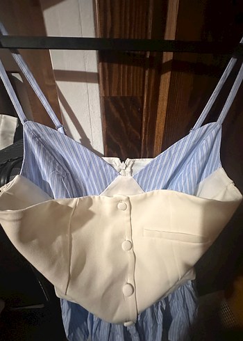 Zara Pastel Mavi Mini Hemşire Korsesielbise - Görsel 2