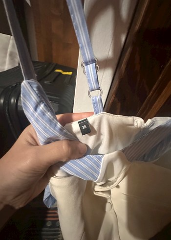 Zara Pastel Mavi Mini Hemşire Korsesielbise - Görsel 3