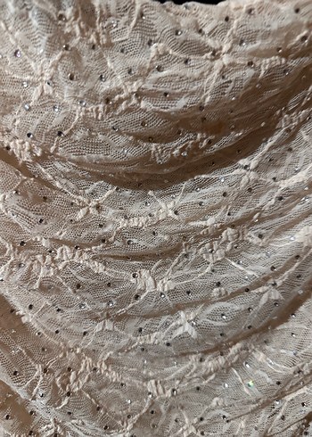 Zara Bej  Drapeli Straplez Bluz - Görsel 2