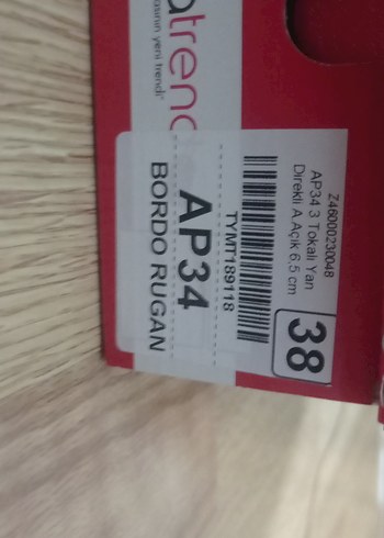 Bordo Rugan Tokalı Stiletto Kadın Ayakkabı - Görsel 8